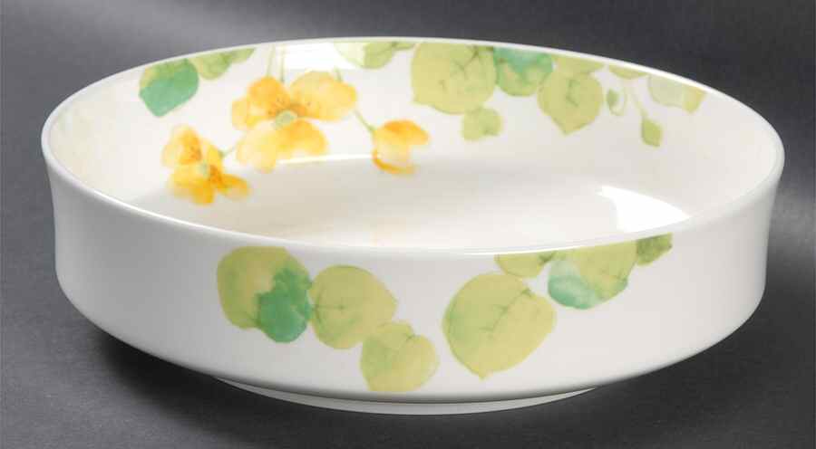 Water Lilies Yellow 8" Round Vegetable Bowl by Mikasa-1