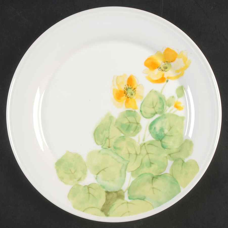 Water Lilies Yellow Salad Plate by Mikasa-1