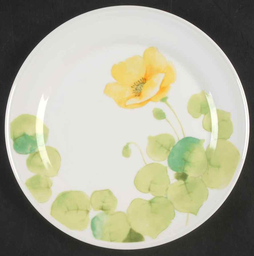 Water Lilies Yellow Bread & Butter Plate by Mikasa-1