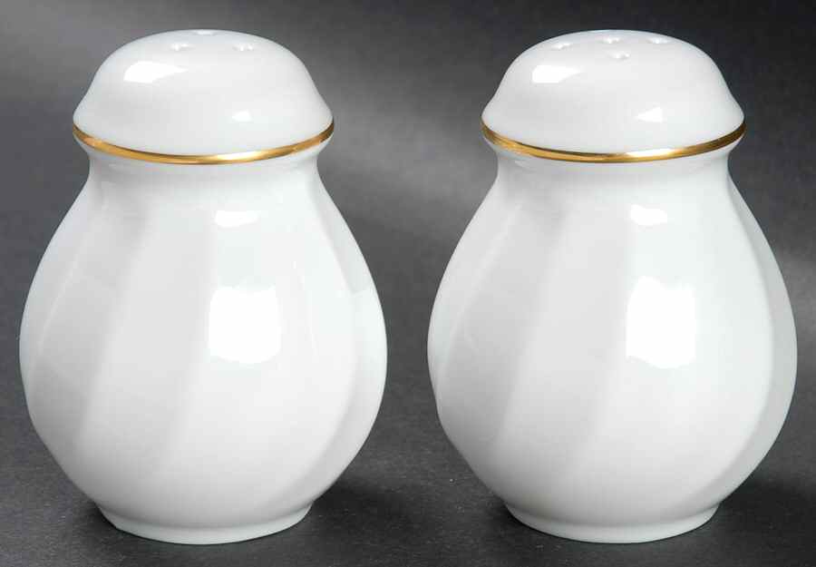Wedding Band Gold Salt & Pepper Set by Mikasa-1