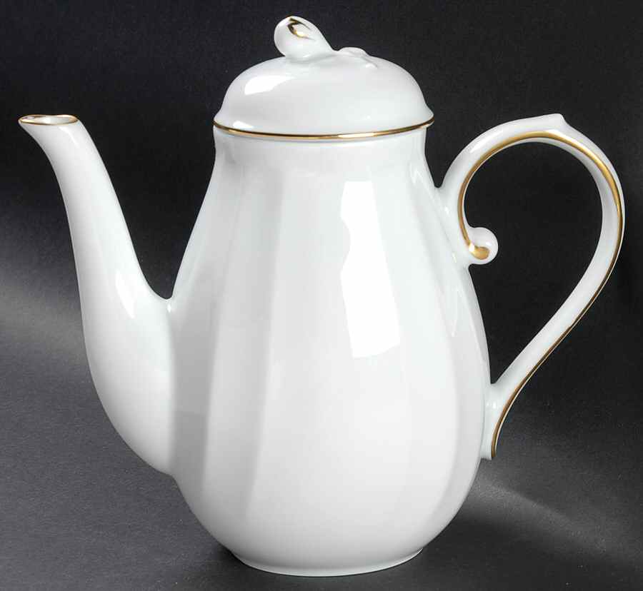 Wedding Band Gold Coffee Pot & Lid by Mikasa-1
