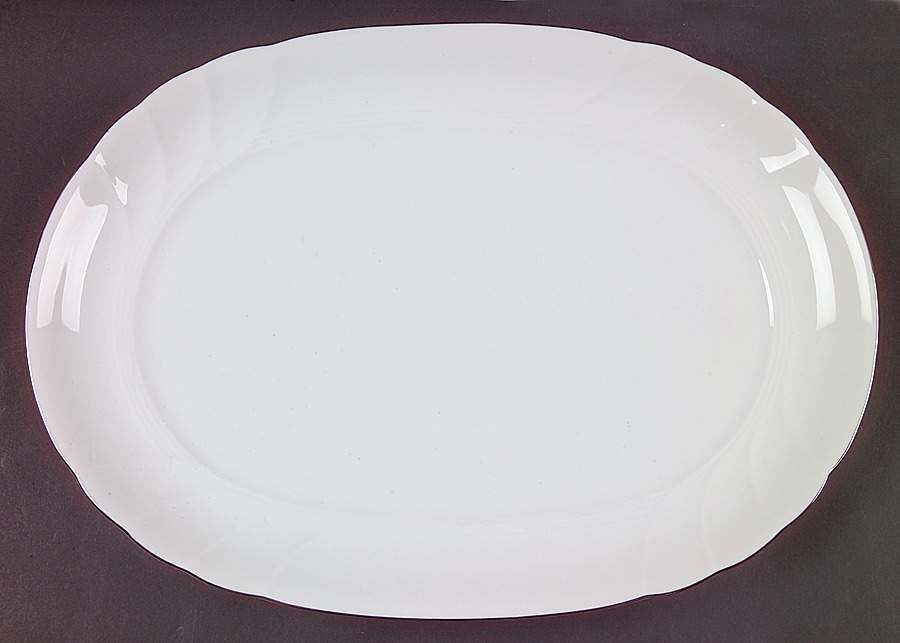 Wedding Band Platinum 14" Oval Serving Platter by Mikasa-1