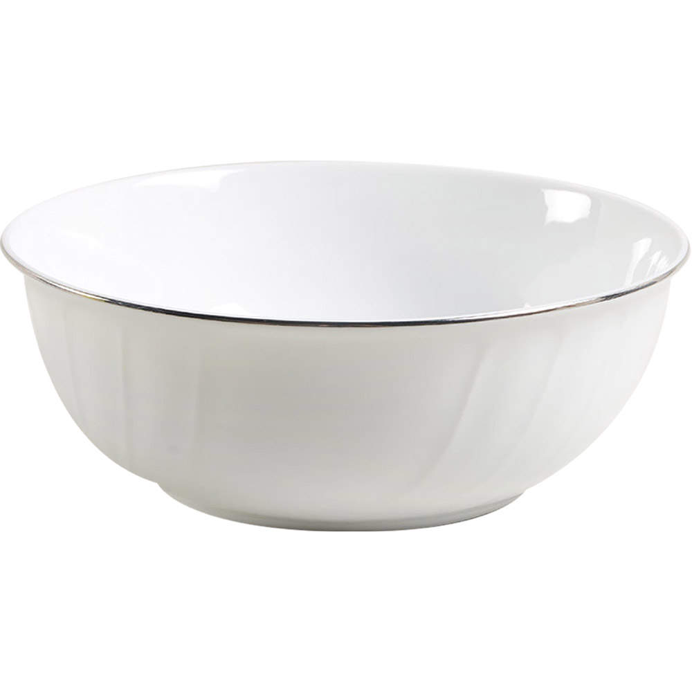 Wedding Band Platinum 8" Round Vegetable Bowl by Mikasa-1