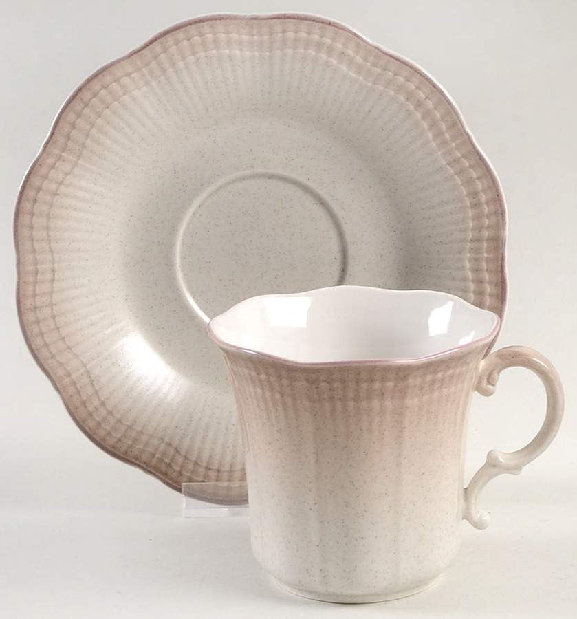 Welcome Flat Cup & Saucer Set by Mikasa-1