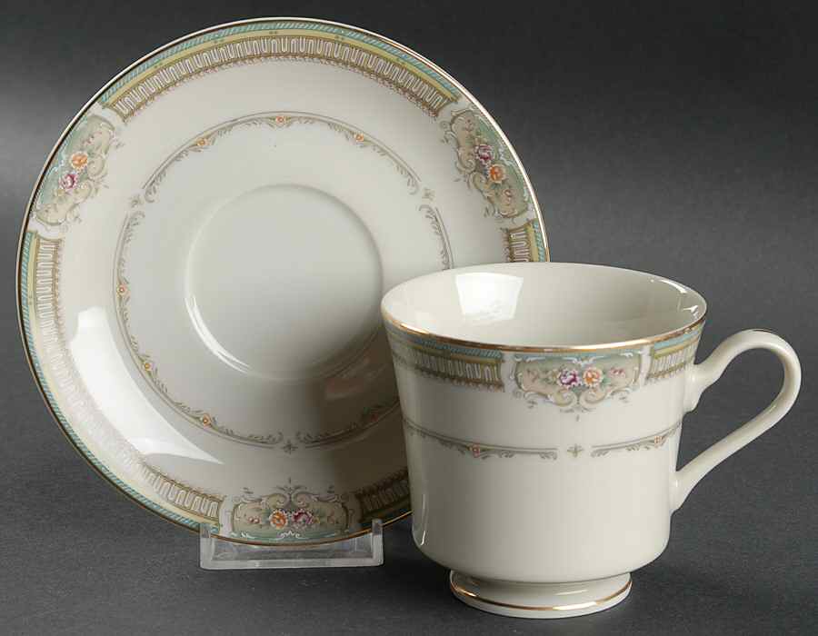 Wellington Footed Cup & Saucer Set by Mikasa-1