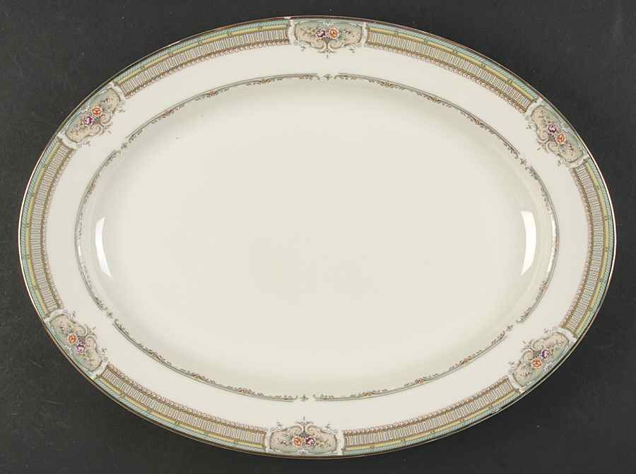 Wellington 14" Oval Serving Platter by Mikasa-1