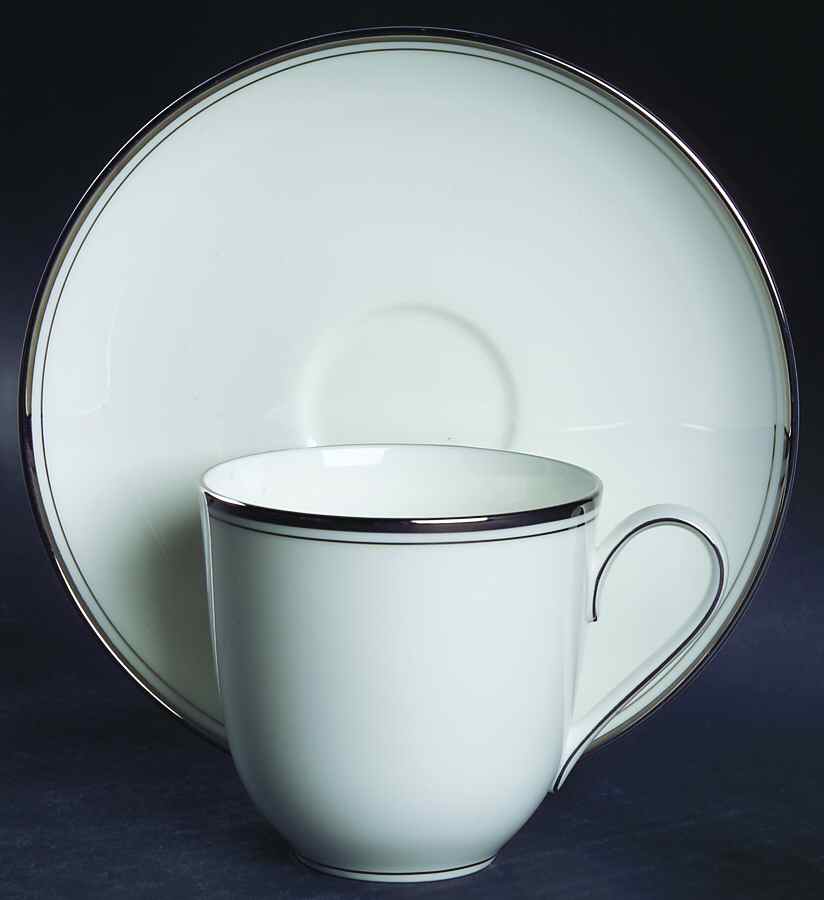 Wellesley Flat Cup & Saucer Set by Mikasa-1