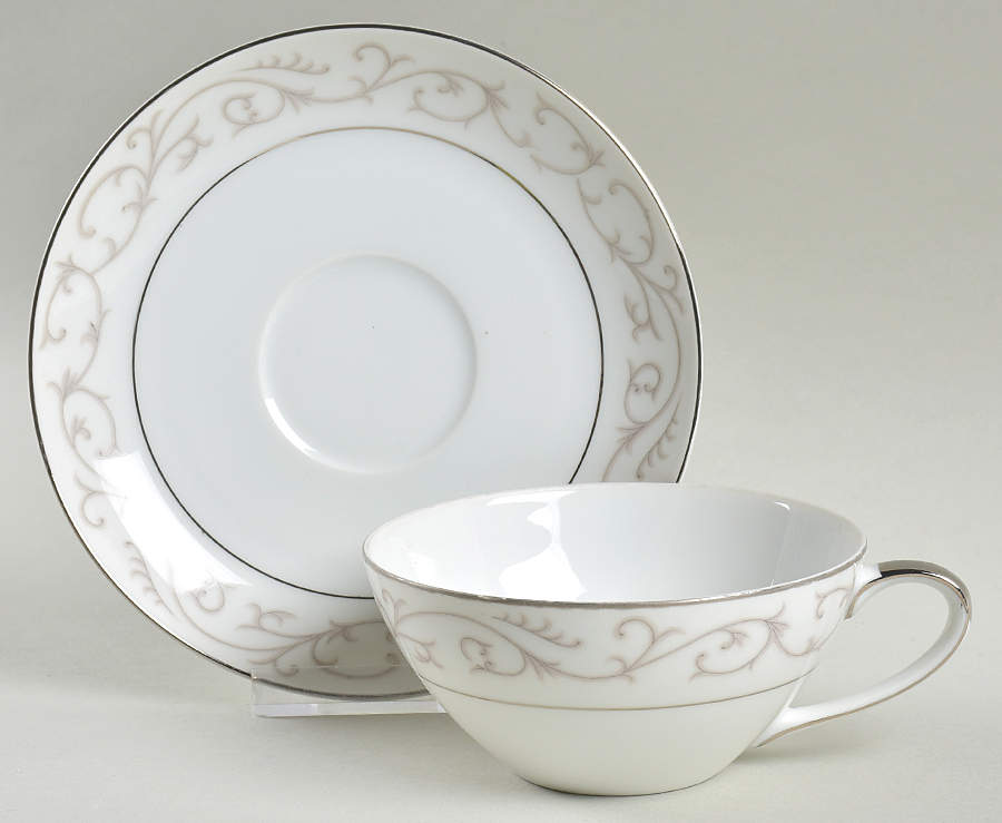 Wesley Flat Cup & Saucer Set by Mikasa-1