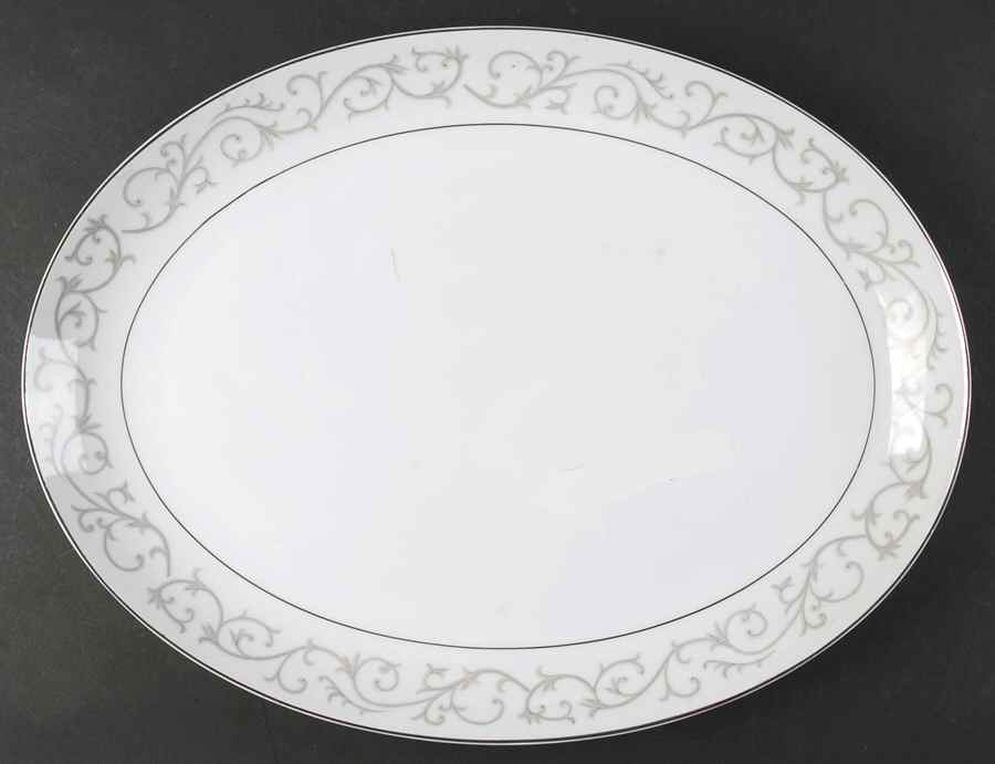 Wesley 16" Oval Serving Platter by Mikasa-1