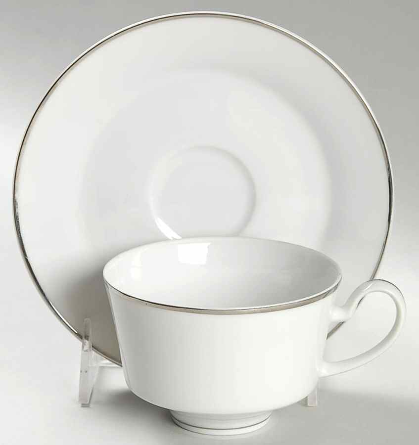 Westminster Flat Cup & Saucer Set by Mikasa-1