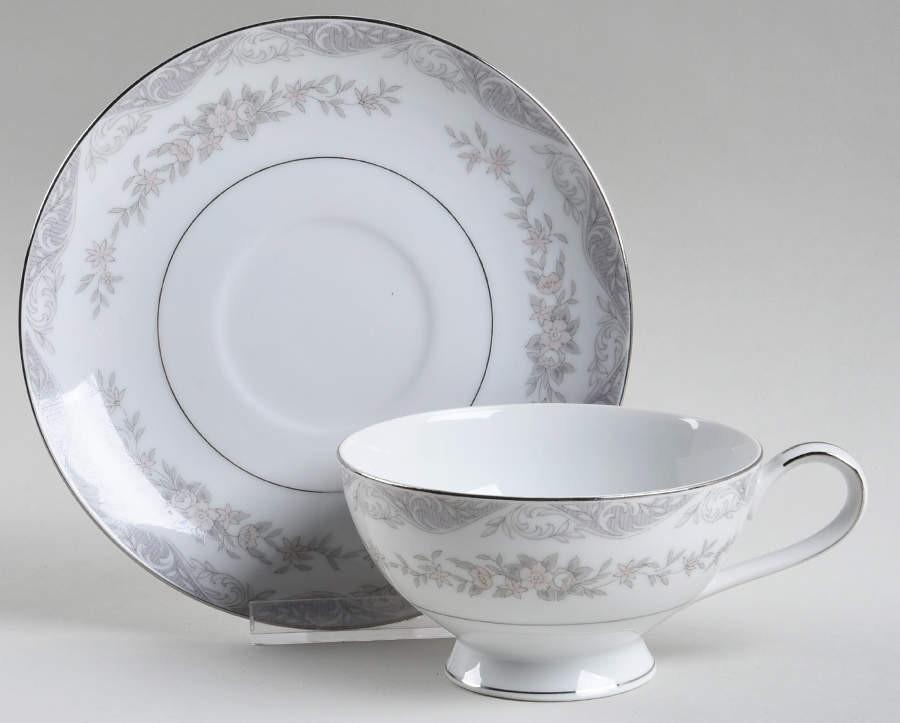 Westboro Footed Cup & Saucer Set by Mikasa-1