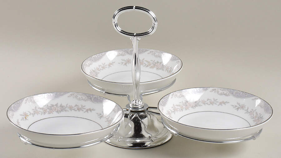 Westboro 7" x 12" 3-Part Relish & Metal Stand (FR) HC by Mikasa-1