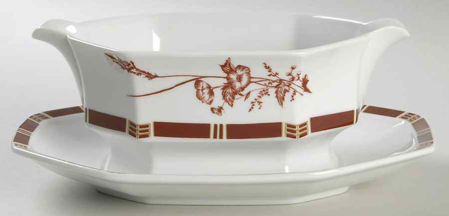 Westwind Gravy Boat & Underplate by Mikasa-1