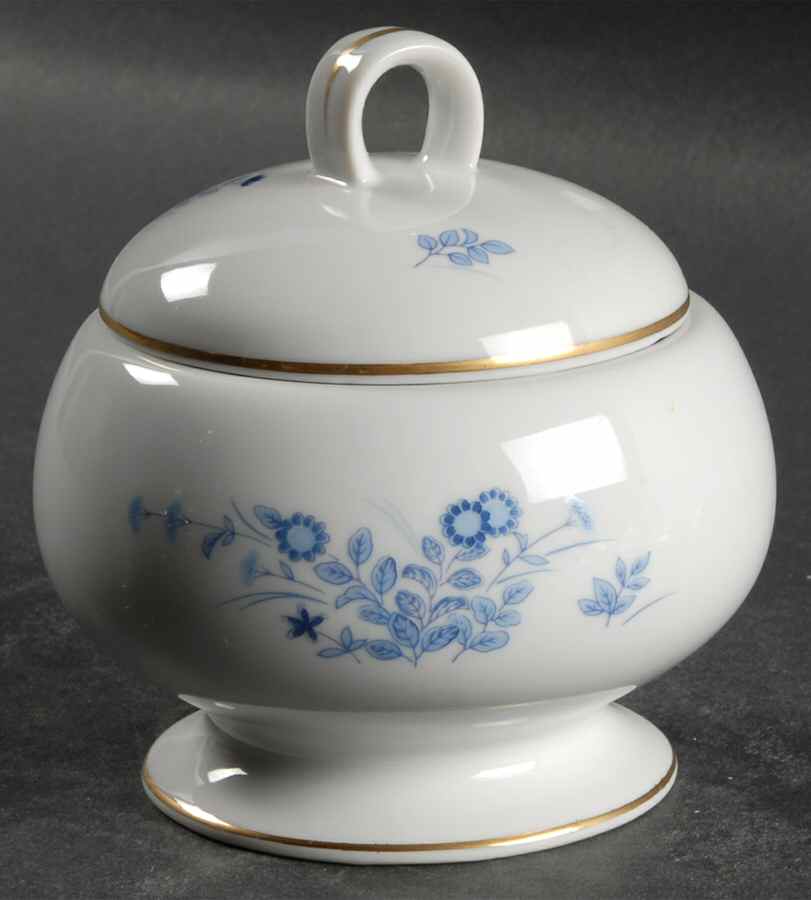 Westwind Blue Sugar Bowl & Lid by Mikasa-1