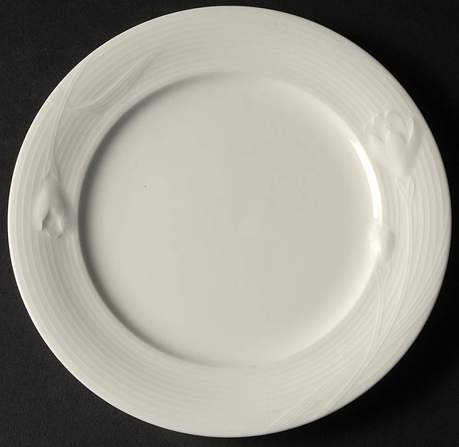 White Crocus Salad Plate by Mikasa-1