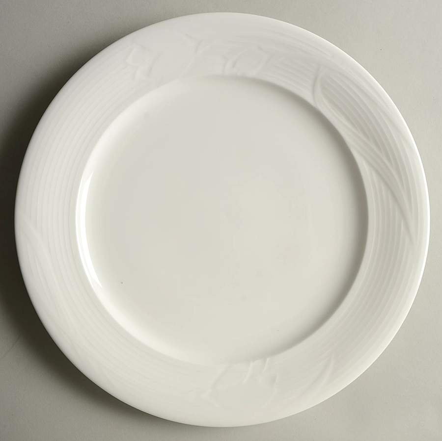 White Crocus 12" Chop Plate (Round Platter) by Mikasa-1