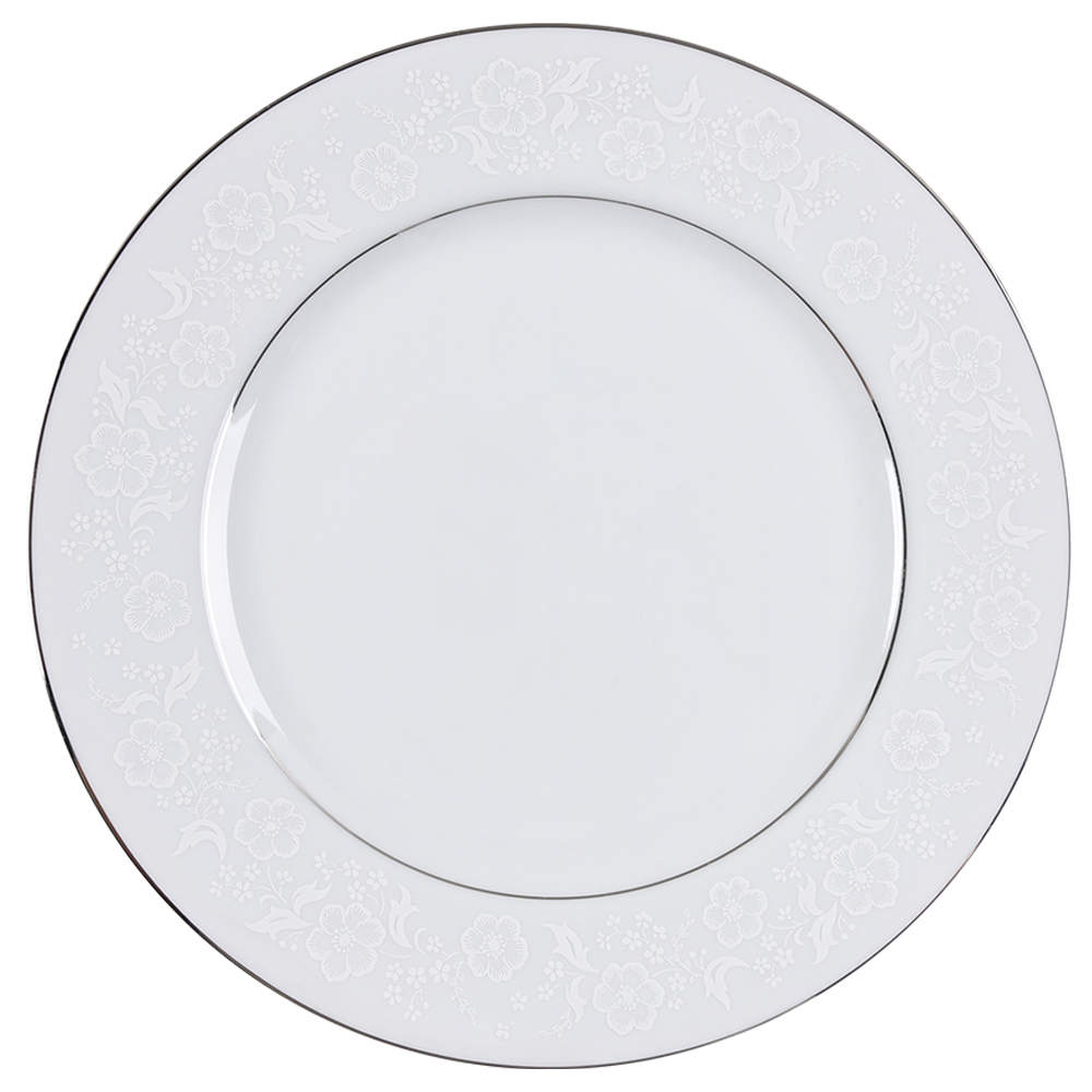 White Designs Dinner Plate by Mikasa-1