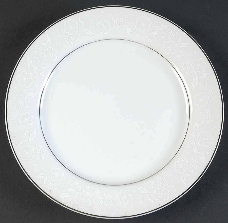 White Designs Salad Plate by Mikasa-1