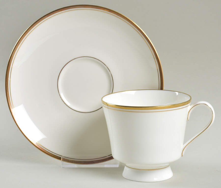 Wheaton Footed Cup & Saucer Set by Mikasa-1