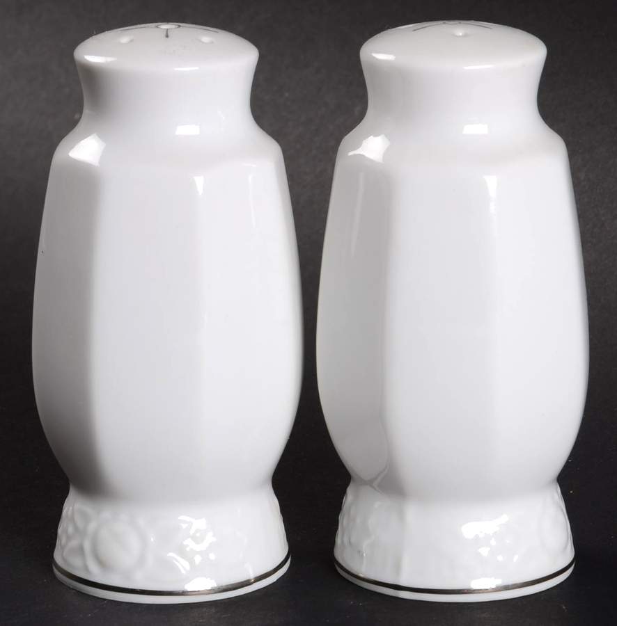 White Lace Salt & Pepper Set by Mikasa-1