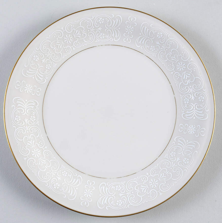 White Lace Salad Plate by Mikasa-1