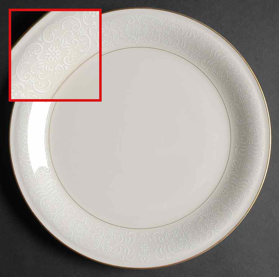 White Lace Dinner Plate by Mikasa-1