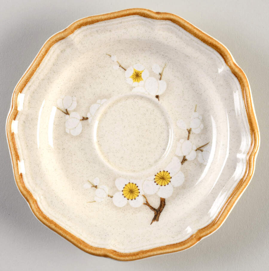 White Petals Saucer by Mikasa-1
