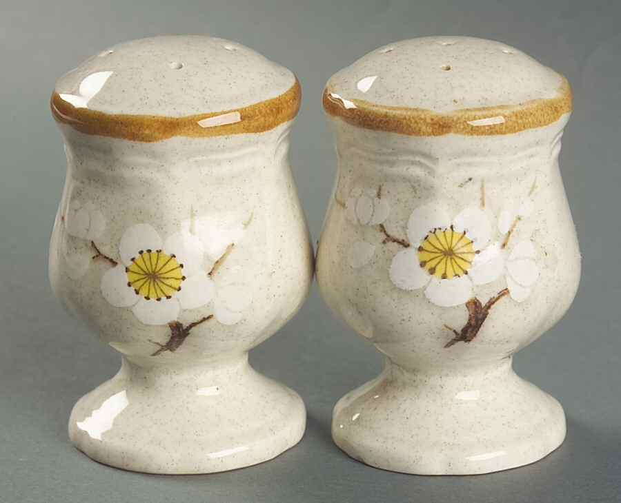 White Petals Salt & Pepper Set by Mikasa-1