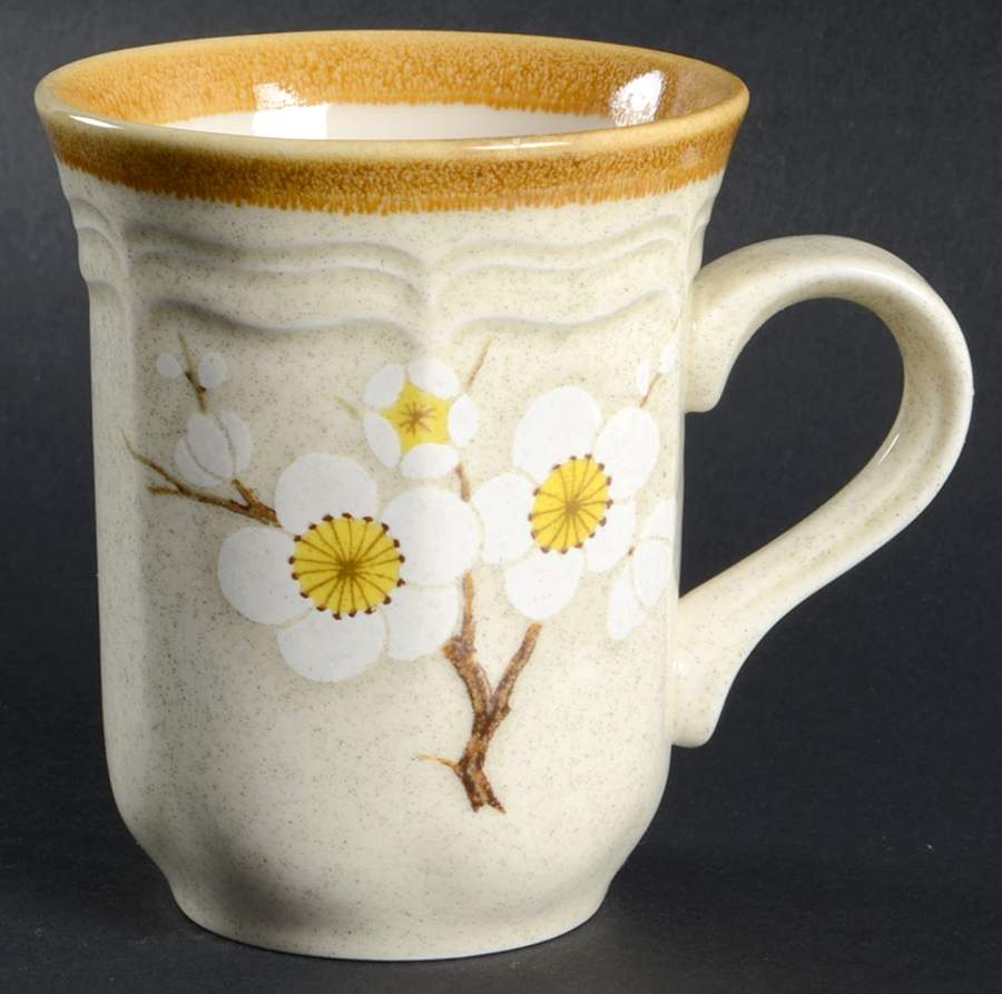 White Petals Mug by Mikasa-1