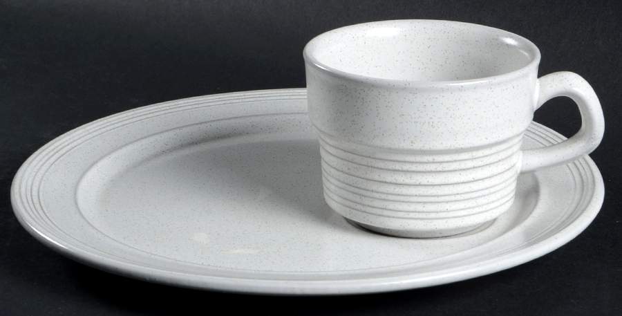 White Sands Snack Plate & Cup Set by Mikasa-1