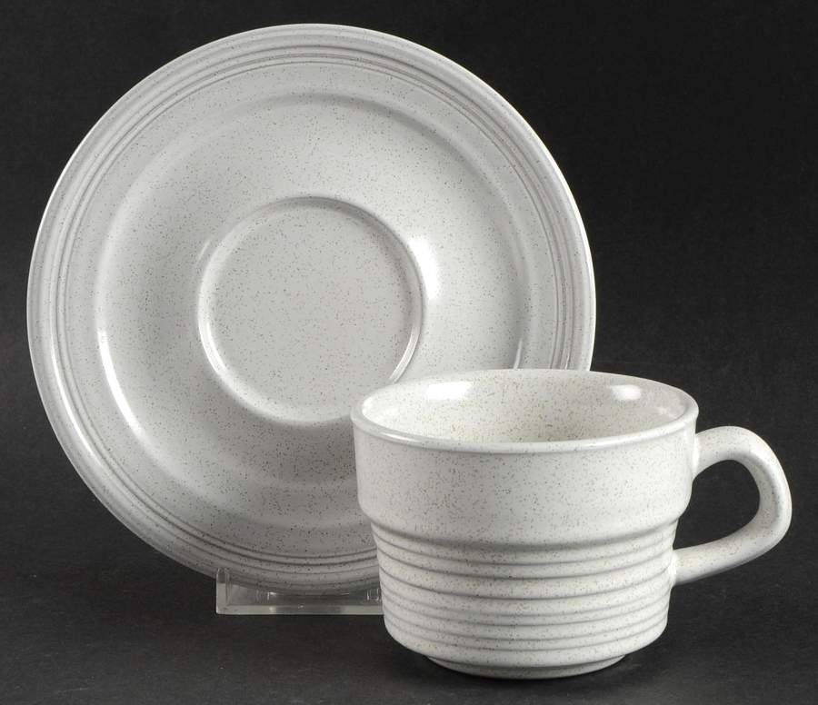 White Sands Flat Cup & Saucer Set by Mikasa-1