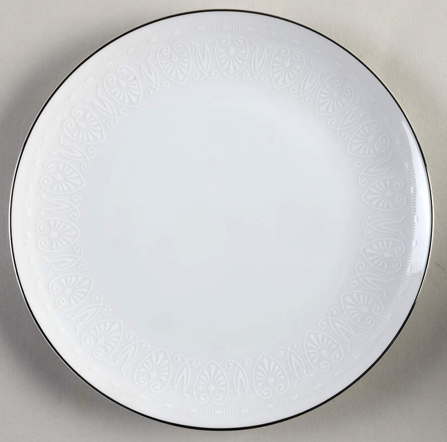 White Shield Salad Plate by Mikasa-1