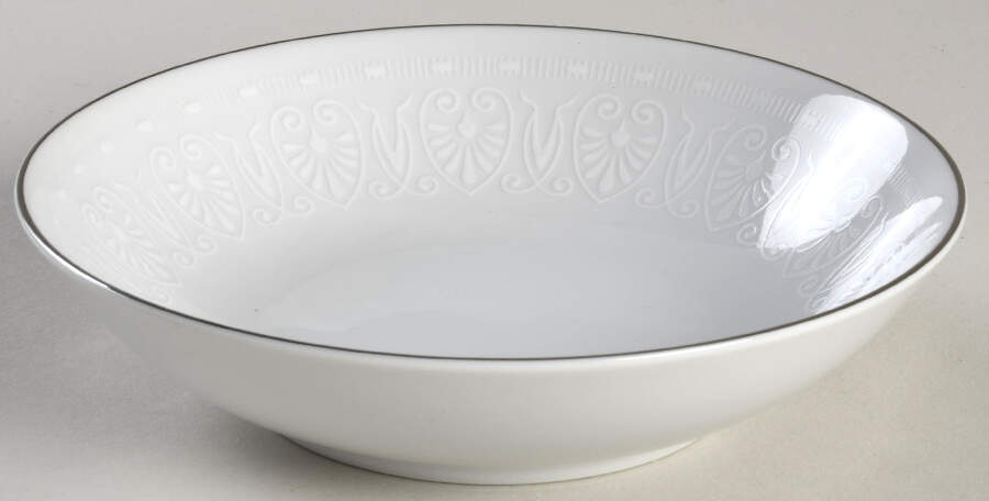 White Shield Fruit/Dessert (Sauce) Bowl by Mikasa-1