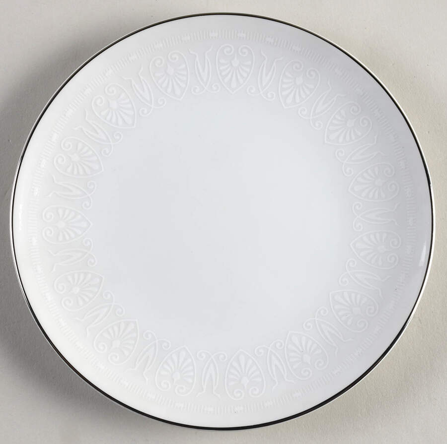 White Shield Bread & Butter Plate by Mikasa-1