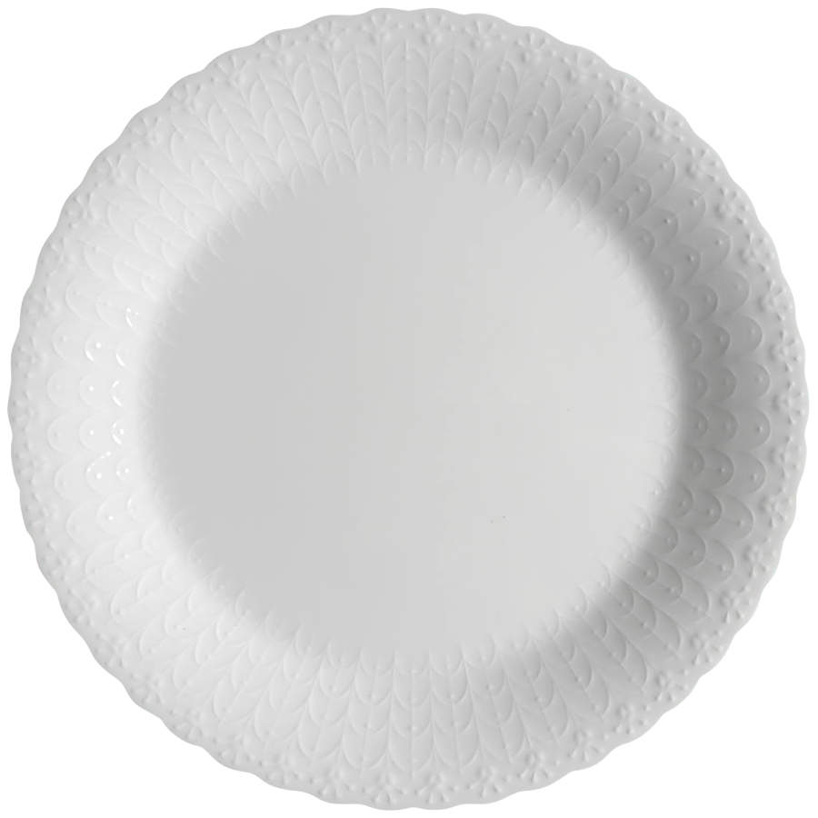 White Silk Dinner Plate by Mikasa-1