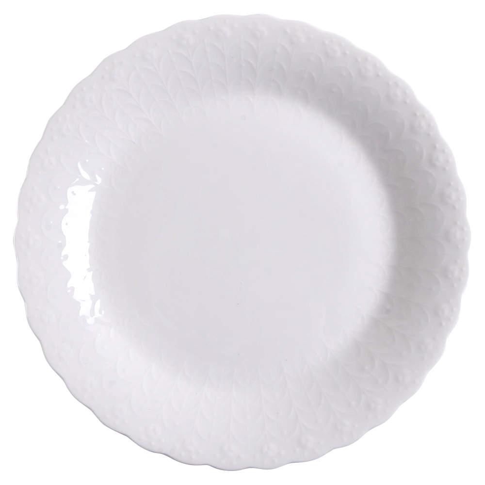 White Silk Salad Plate by Mikasa-1