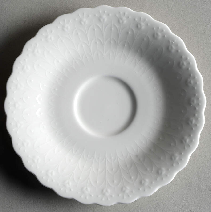 White Silk Saucer for Cream Soup Bowl by Mikasa-1