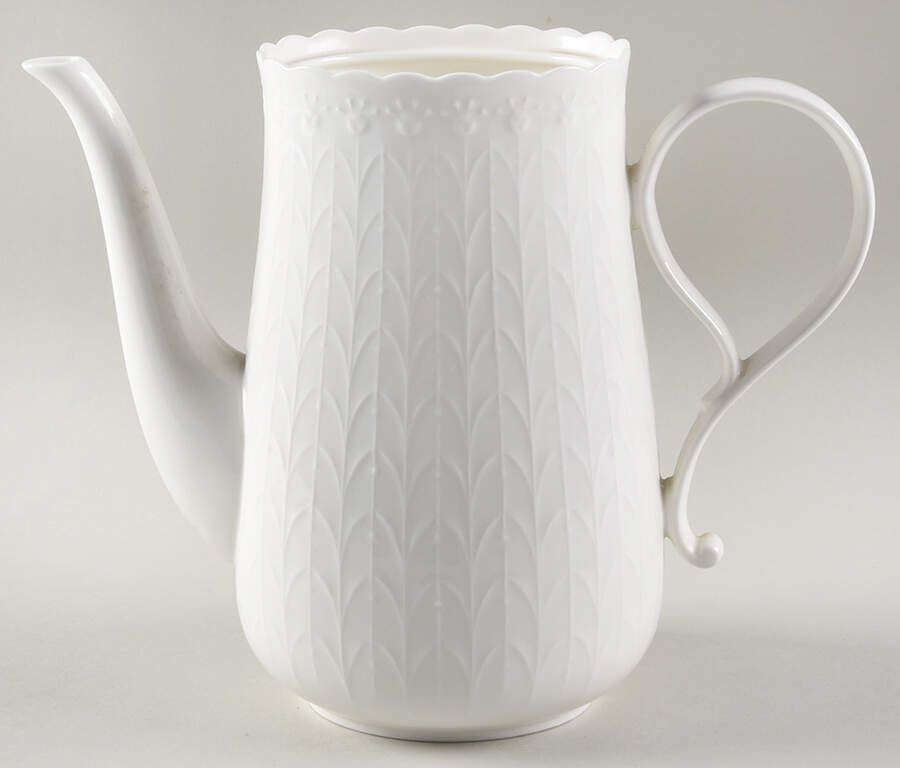 White Silk Coffee Pot No Lid by Mikasa-1