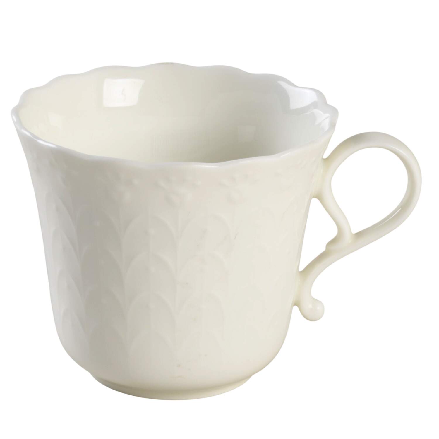 White Silk Flat Demitasse Cup by Mikasa-1