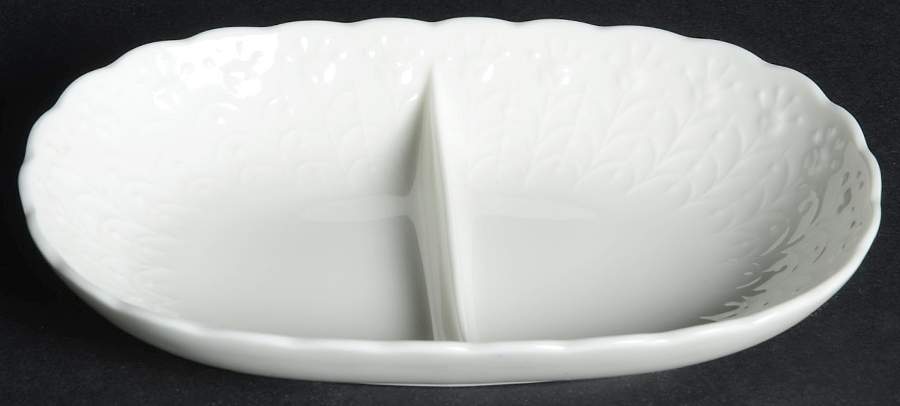White Silk Divided Sauce Dip by Mikasa-1
