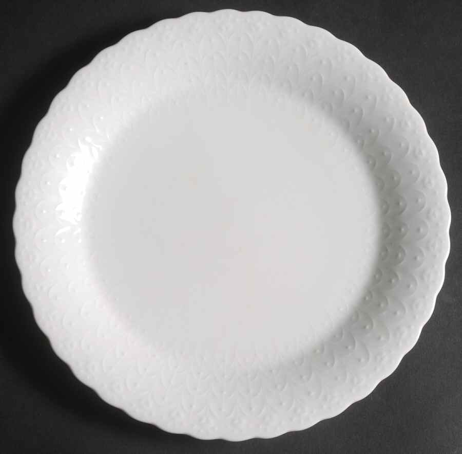 White Silk Luncheon Plate by Mikasa-1