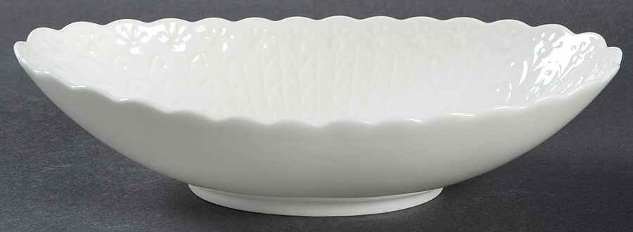 White Silk Oval Bon Bon by Mikasa-1