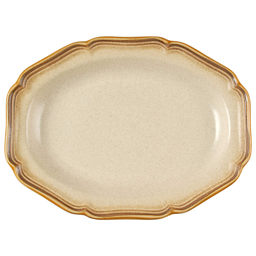 Whole Wheat 14" Oval Serving Platter by Mikasa-1