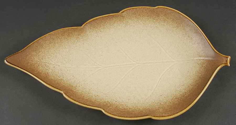 Whole Wheat Large Leaf Dish by Mikasa-1