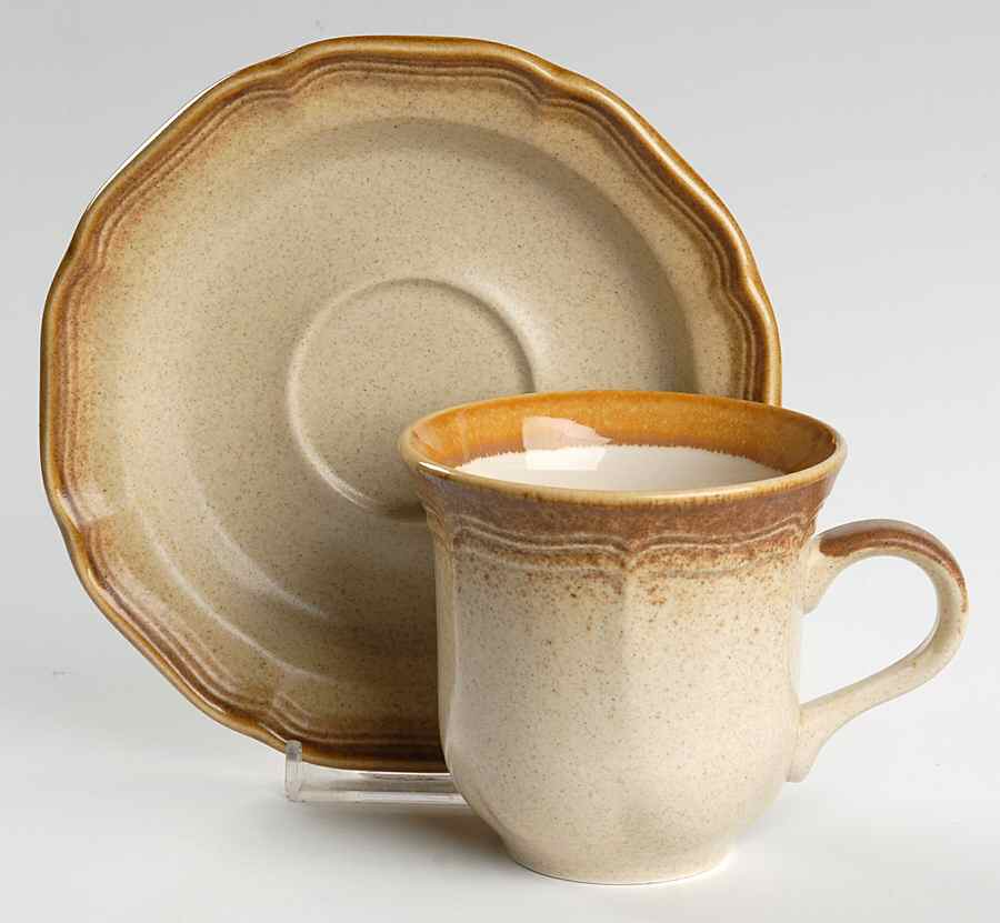 Whole Wheat Flat Cup & Saucer Set by Mikasa-1