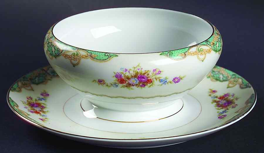 Windsor Castle Gravy Boat with Attached Underplate by Mikasa-1