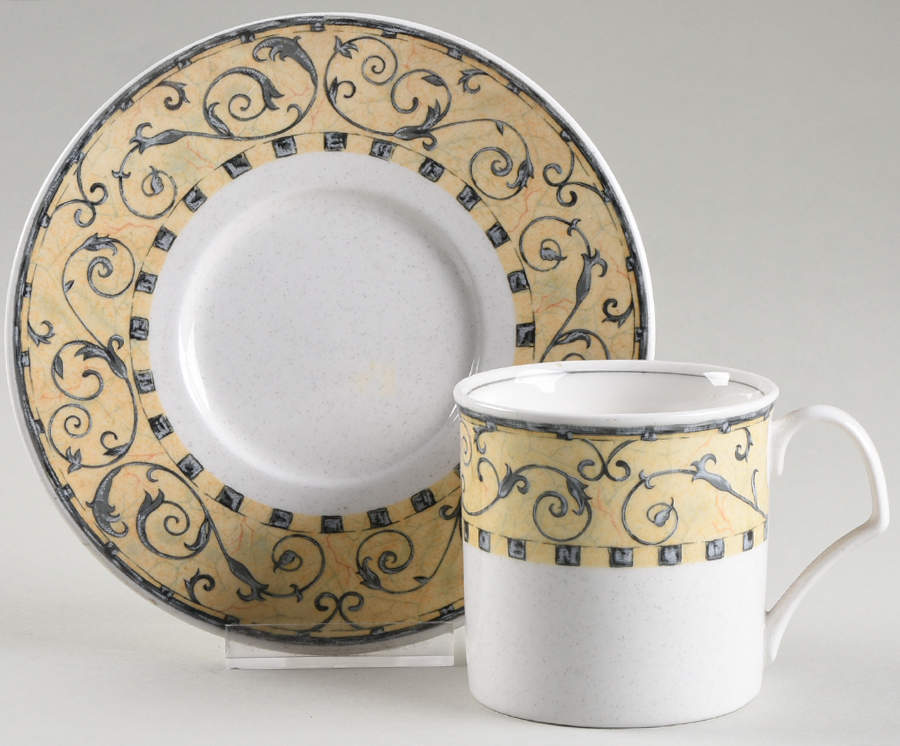 Windsor Court Flat Cup & Saucer Set by Mikasa-1