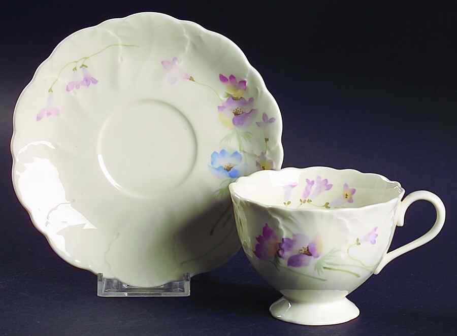 Wind Hill Footed Cup & Saucer Set by Mikasa-1