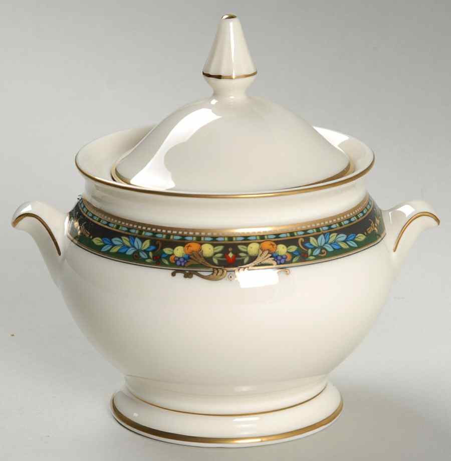 Wilshire Lane Sugar Bowl & Lid by Mikasa-1