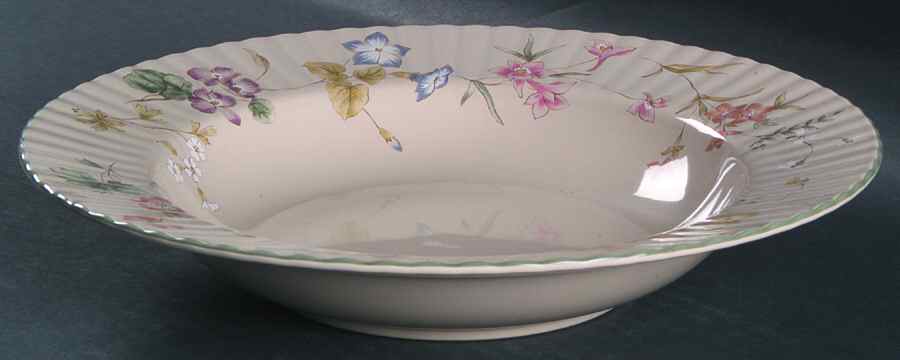 Wildflowers Large Rim Soup Bowl by Mikasa-1